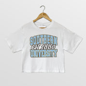 SOUTHERN JAGUARS DEEP ROOTS BOXY FIT WOMEN'S CROPPED TEE