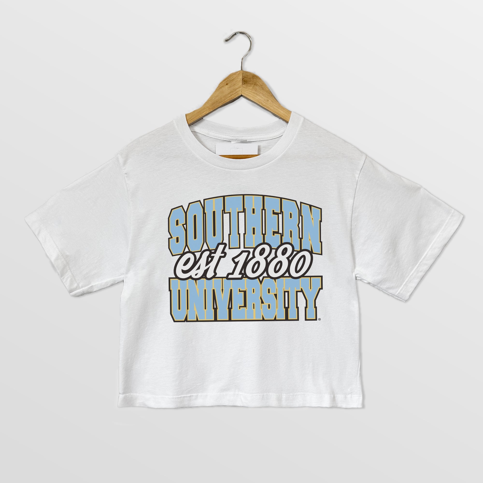 SOUTHERN JAGUARS DEEP ROOTS BOXY FIT WOMEN'S CROPPED TEE