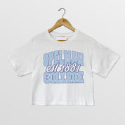 SPELMAN COLLEGE JAGUARS DEEP ROOTS BOXY FIT WOMEN'S CROPPED TEE