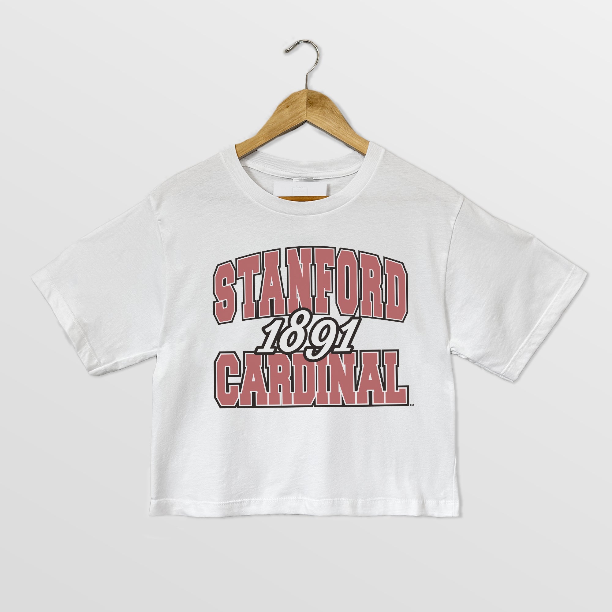 STANFORD CARDINAL DEEP ROOTS BOXY FIT WOMEN'S CROPPED TEE