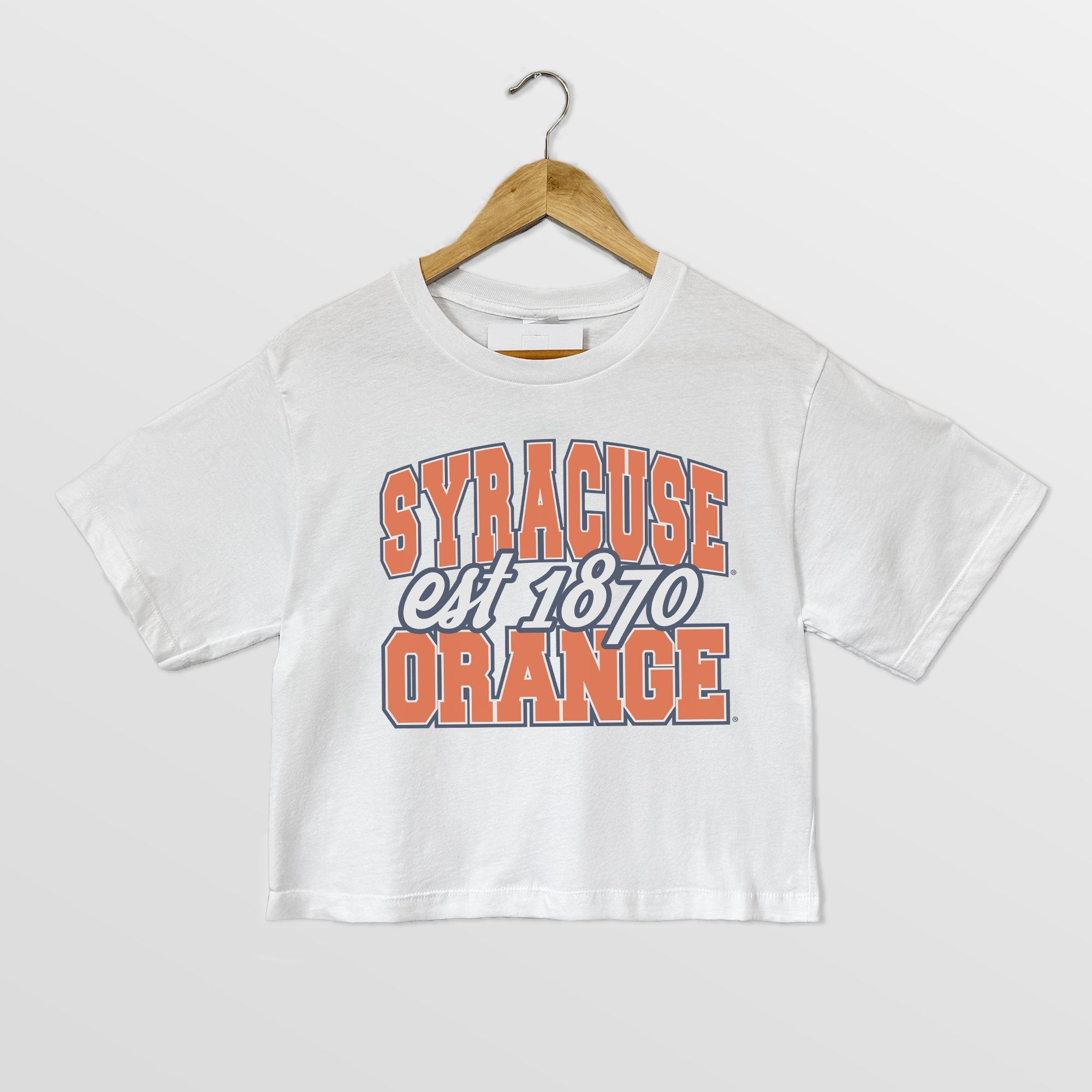 SYRACUSE ORANGE DEEP ROOTS BOXY FIT WOMEN'S CROPPED TEE