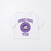 TCU HORNED FROGS RETRO PLAY BOXY FIT CROPPED TEE