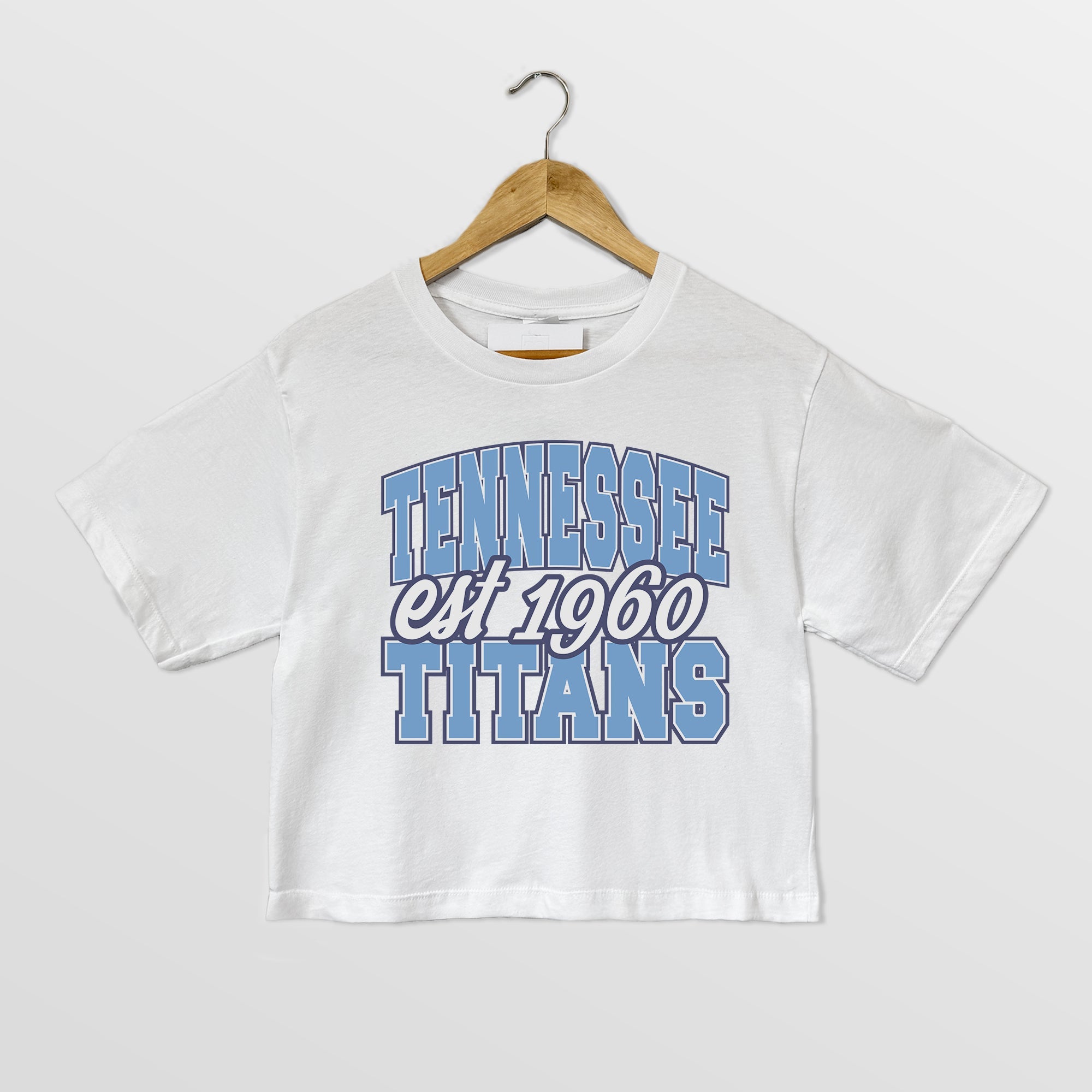 TENNESSEE TITANS DEEP ROOTS BOXY FIT CROPPED TEE
