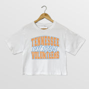 TENNESSEE VOLUNTEERS DEEP ROOTS BOXY FIT WOMEN'S CROPPED TEE