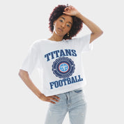 TENNESSEE TITANS RETRO PLAY BOXY FIT CROPPED TEE