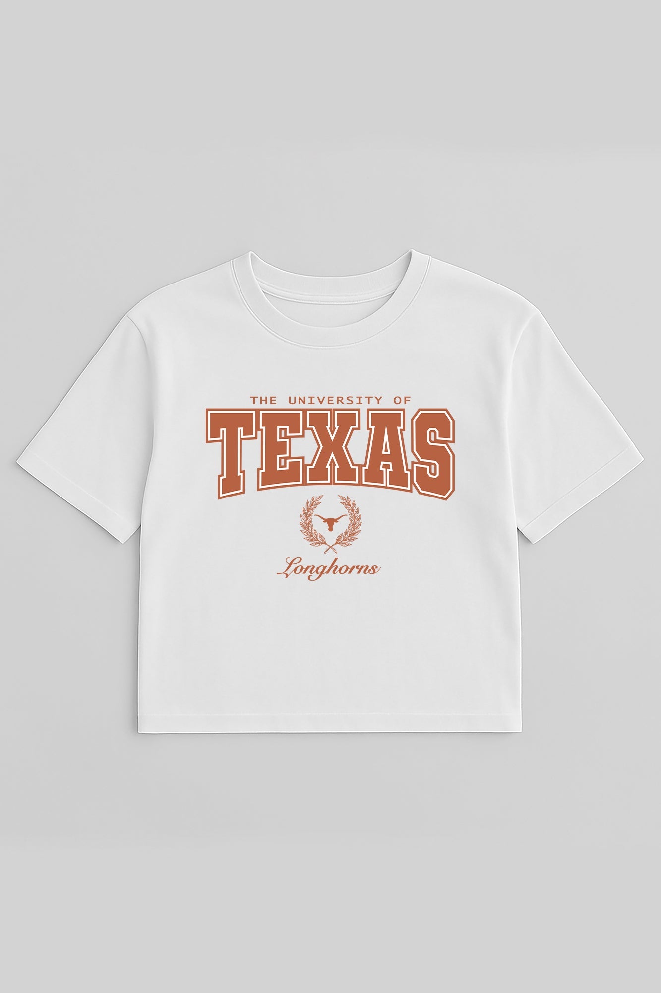 TEXAS LONGHORNS EASY WIN BOXY FIT CROP TEE