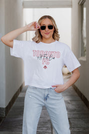 TORONTO FC KEEP PLAYING BOXY FIT WOMEN'S CROPPED TEE