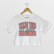 TEXAS TECH RED RAIDERS DEEP ROOTS BOXY FIT WOMEN'S CROPPED TEE