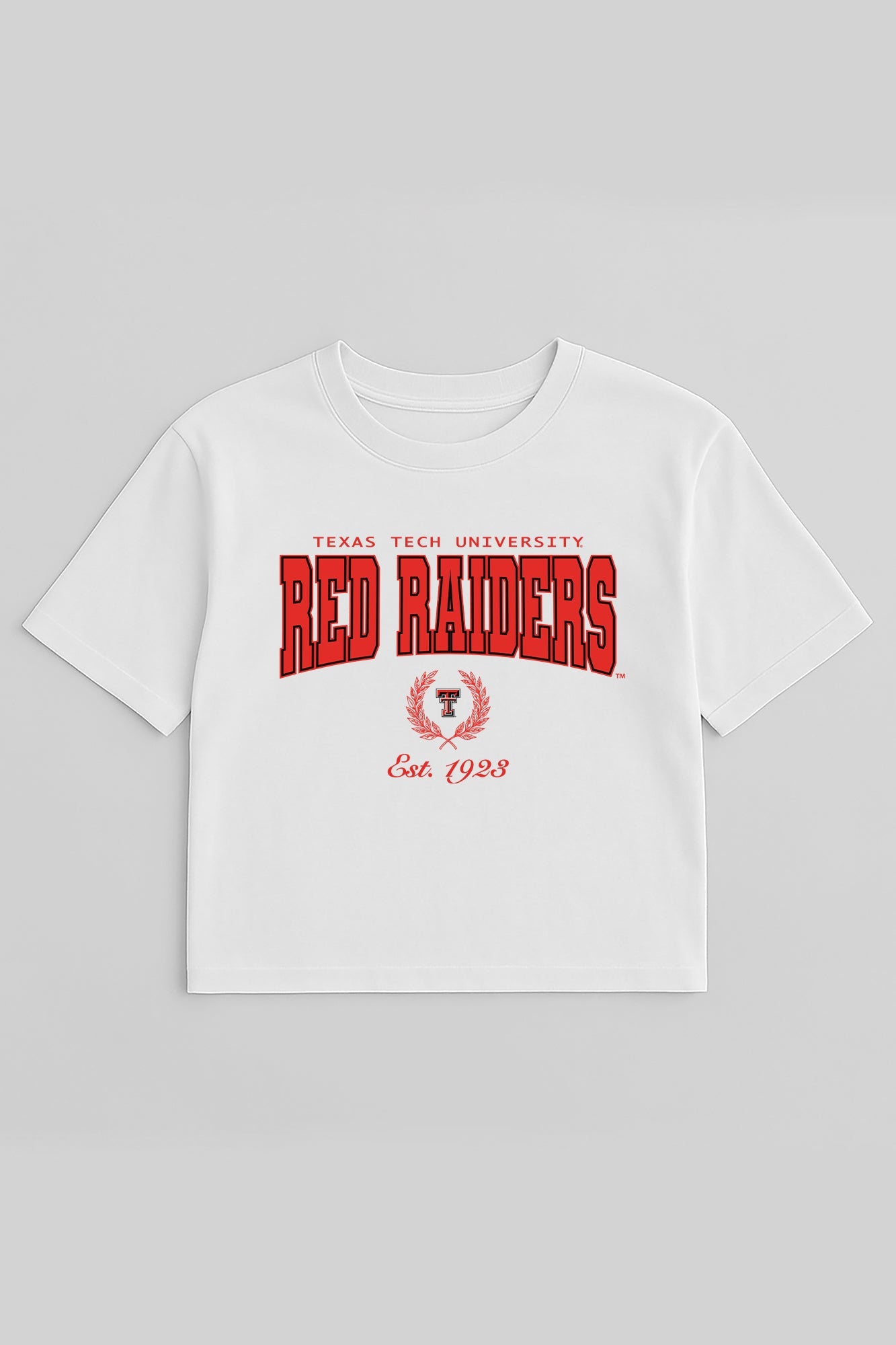 TEXAS TECH RED RAIDERS EASY WIN BOXY FIT CROP TEE