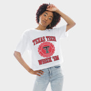 TEXAS TECH RED RAIDERS RETRO PLAY BOXY FIT CROPPED TEE