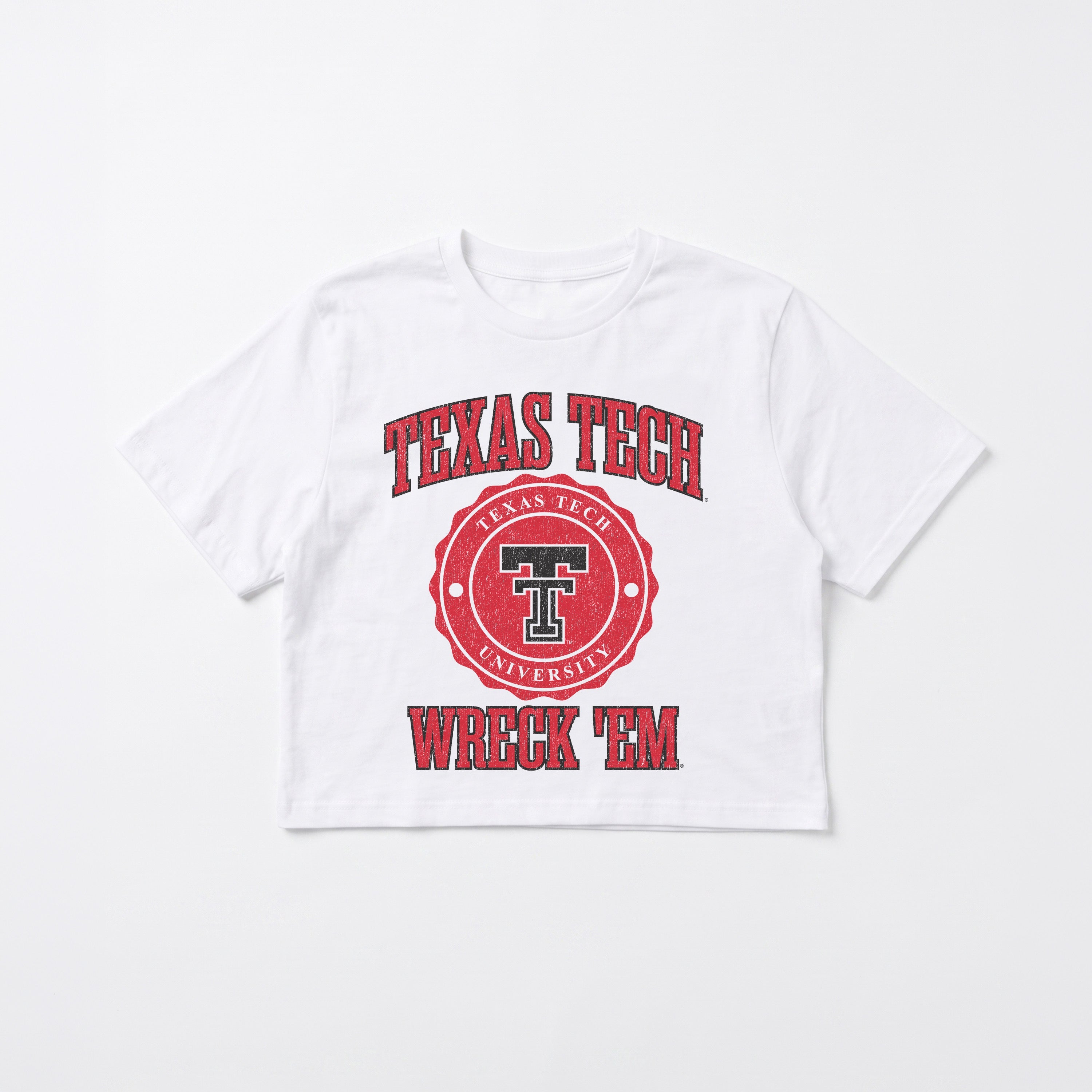 TEXAS TECH RED RAIDERS RETRO PLAY BOXY FIT CROPPED TEE