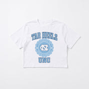 NORTH CAROLINA TAR HEELS RETRO PLAY BOXY FIT CROPPED TEE