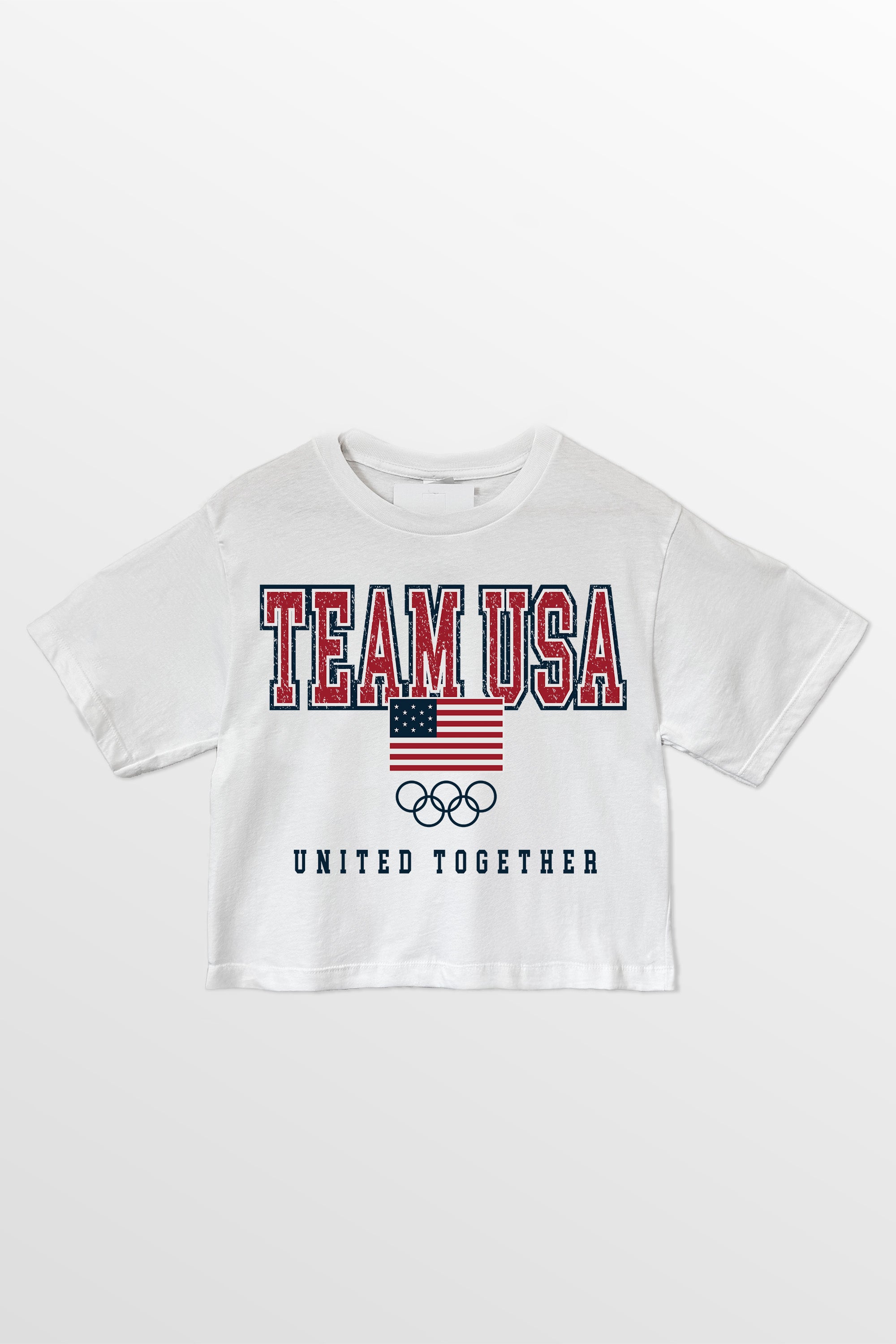 TEAM USA VICTORY CROP BOXY FIT CROPPED TEE