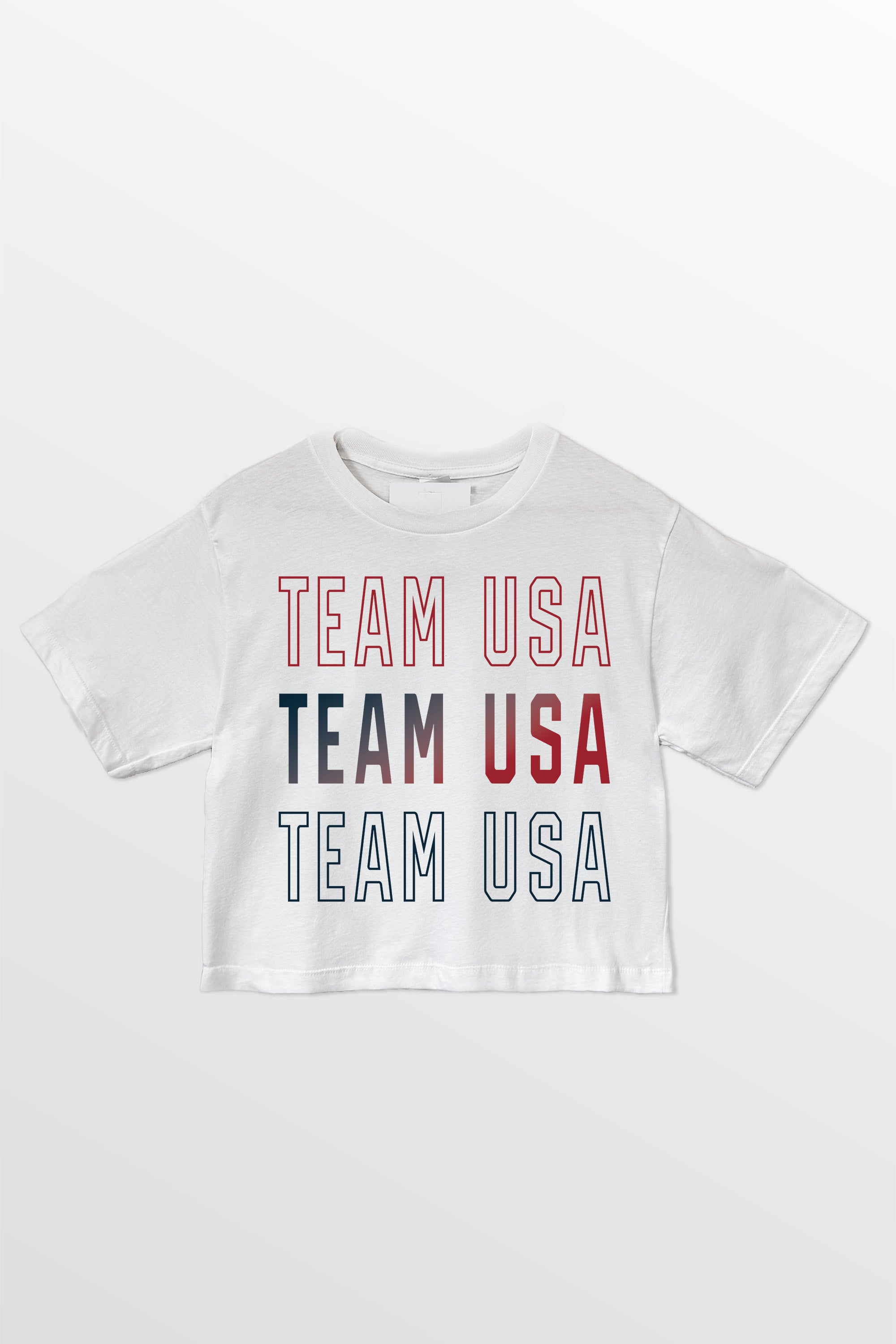 TEAM USA ALL-STAR CROP BOXY FIT CROPPED TEE