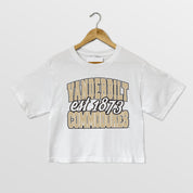 VANDERBILT COMMODORES DEEP ROOTS BOXY FIT WOMEN'S CROPPED TEE
