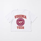VIRGINIA TECH HOKIES RETRO PLAY BOXY FIT CROPPED TEE