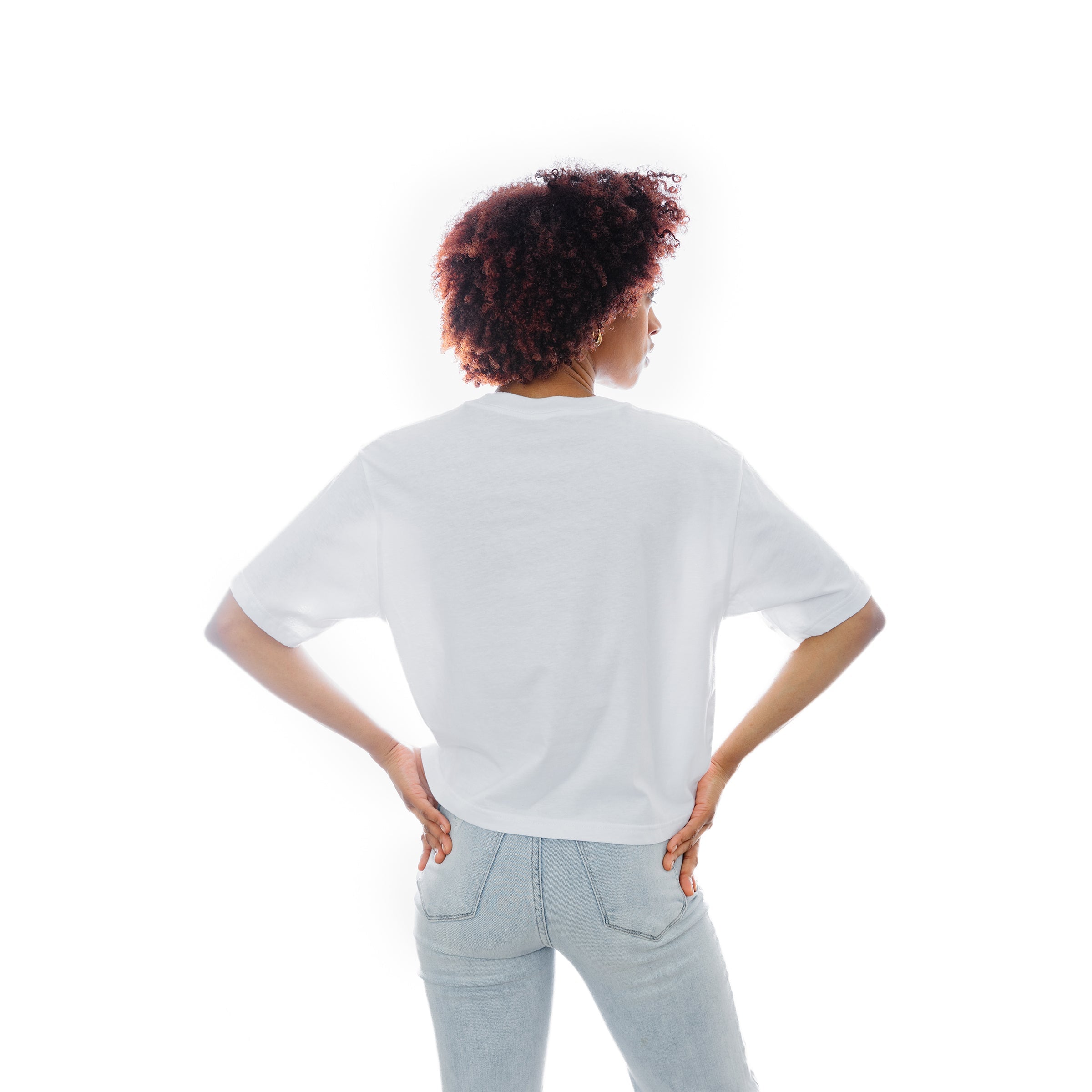 WASHINGTON HUSKIES KEEP PLAYING BOXY FIT WOMEN'S CROP TEE