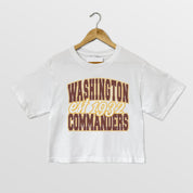 WASHINGTON COMMANDERS DEEP ROOTS BOXY FIT CROPPED TEE
