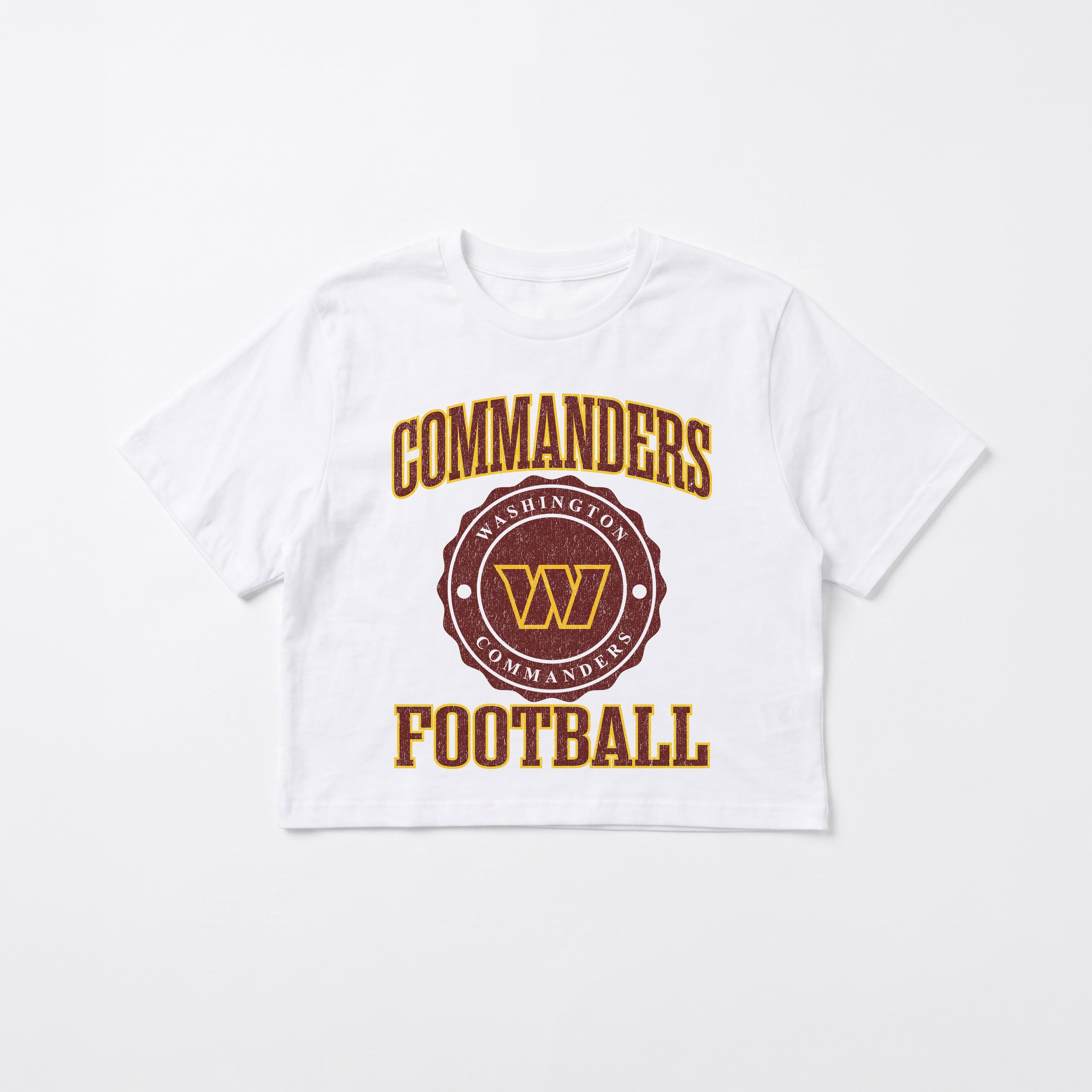 WASHINGTON COMMANDERS RETRO PLAY BOXY FIT CROPPED TEE