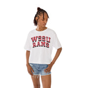 WINSTON-SALEM STATE RAMS Claim To Fame Boxy-Fit Crop Tee