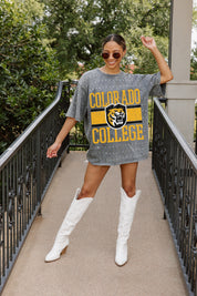 COLORADO TIGERS ON THE BALL MINI RHINESTONE SHORT SLEEVE CLASSIC TEE