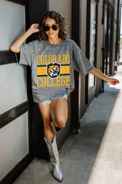 COLORADO TIGERS ON THE BALL MINI RHINESTONE SHORT SLEEVE CLASSIC TEE