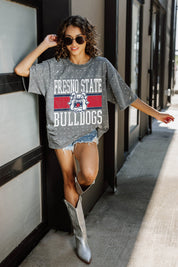 FRESNO STATE BULLDOGS ON THE BALL MINI RHINESTONE SHORT SLEEVE CLASSIC TEE