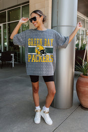 GREEN BAY PACKERS ON THE BALL MINI RHINESTONE SHORT SLEEVE CLASSIC TEE