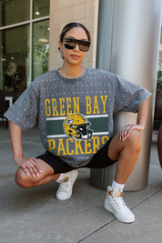 GREEN BAY PACKERS ON THE BALL MINI RHINESTONE SHORT SLEEVE CLASSIC TEE