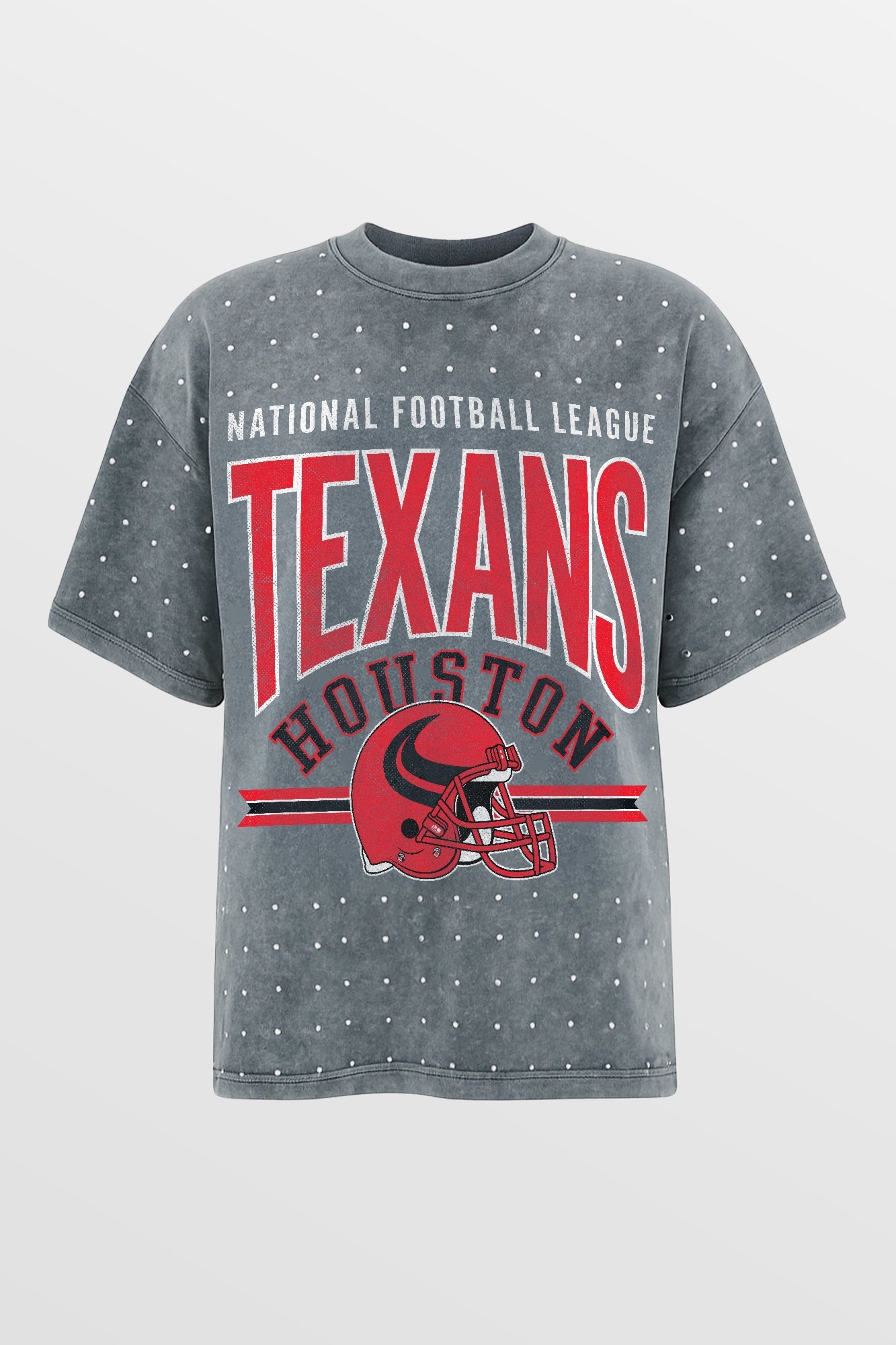 HOUSTON TEXANS PRIME SHINE MINI RHINESTONE SHORT SLEEVE CLASSIC TEE BY RANDI MAHOMES