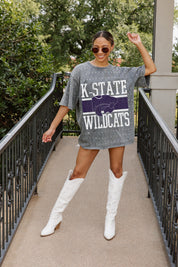 KANSAS STATE WILDCATS ON THE BALL MINI RHINESTONE SHORT SLEEVE CLASSIC TEE