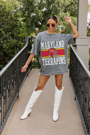 MARYLAND TERRAPINS ON THE BALL MINI RHINESTONE SHORT SLEEVE CLASSIC TEE