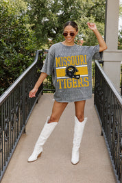 MISSOURI TIGERS ON THE BALL MINI RHINESTONE SHORT SLEEVE CLASSIC TEE
