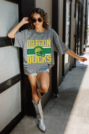 OREGON DUCKS ON THE BALL MINI RHINESTONE SHORT SLEEVE CLASSIC TEE