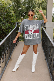 STANFORD CARDINAL ON THE BALL MINI RHINESTONE SHORT SLEEVE CLASSIC TEE