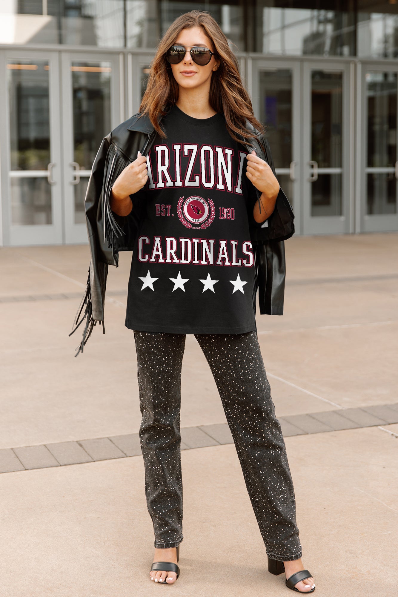 ARIZONA CARDINALS EVERYDAY STAR ESSENTIAL RELAXED FIT LONG SLEEVE TEE