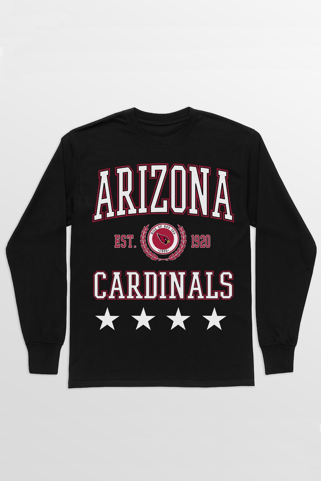 ARIZONA CARDINALS EVERYDAY STAR ESSENTIAL RELAXED FIT LONG SLEEVE TEE