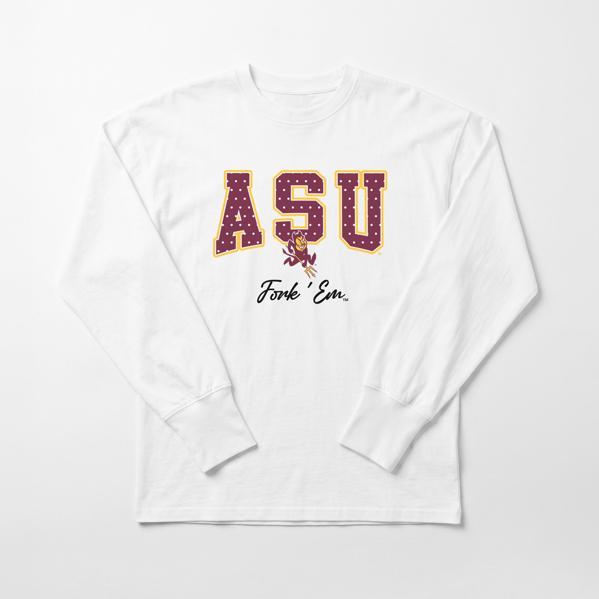 ARIZONA STATE SUN DEVILS SWEET SPOT ESSENTIAL RELAXED FIT LONG SLEEVE TEE