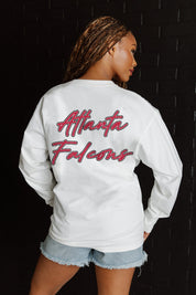 ATLANTA FALCONS DOUBLE MOVE OVERSIZED MIDWEIGHT LONG SLEEVE TEE