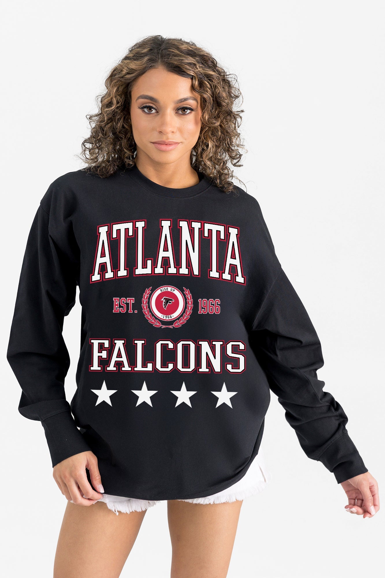 ATLANTA FALCONS EVERYDAY STAR ESSENTIAL RELAXED FIT LONG SLEEVE TEE