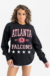 ATLANTA FALCONS EVERYDAY STAR ESSENTIAL RELAXED FIT LONG SLEEVE TEE