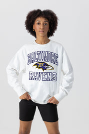BALTIMORE RAVENS MIND GAMES OVERSIZED MIDWEIGHT LONG SLEEVE TEE