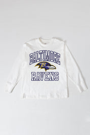 BALTIMORE RAVENS MIND GAMES OVERSIZED MIDWEIGHT LONG SLEEVE TEE