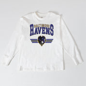 BALTIMORE RAVENS SWIFT STRIKE ESSENTIAL RELAXED FIT LONG SLEEVE TEE
