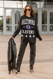 BALTIMORE RAVENS EVERYDAY STAR ESSENTIAL RELAXED FIT LONG SLEEVE TEE
