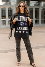 BALTIMORE RAVENS EVERYDAY STAR ESSENTIAL RELAXED FIT LONG SLEEVE TEE