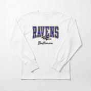 BALTIMORE RAVENS SWEET SPOT OVERSIZED LONG SLEEVE TEE