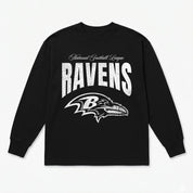 BALTIMORE RAVENS BOLD AMBITION OVERSIZED LONG SLEEVE TEE