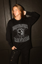 BALTIMORE RAVENS SPOTLIGHT OVERSIZED LONG SLEEVE TEE