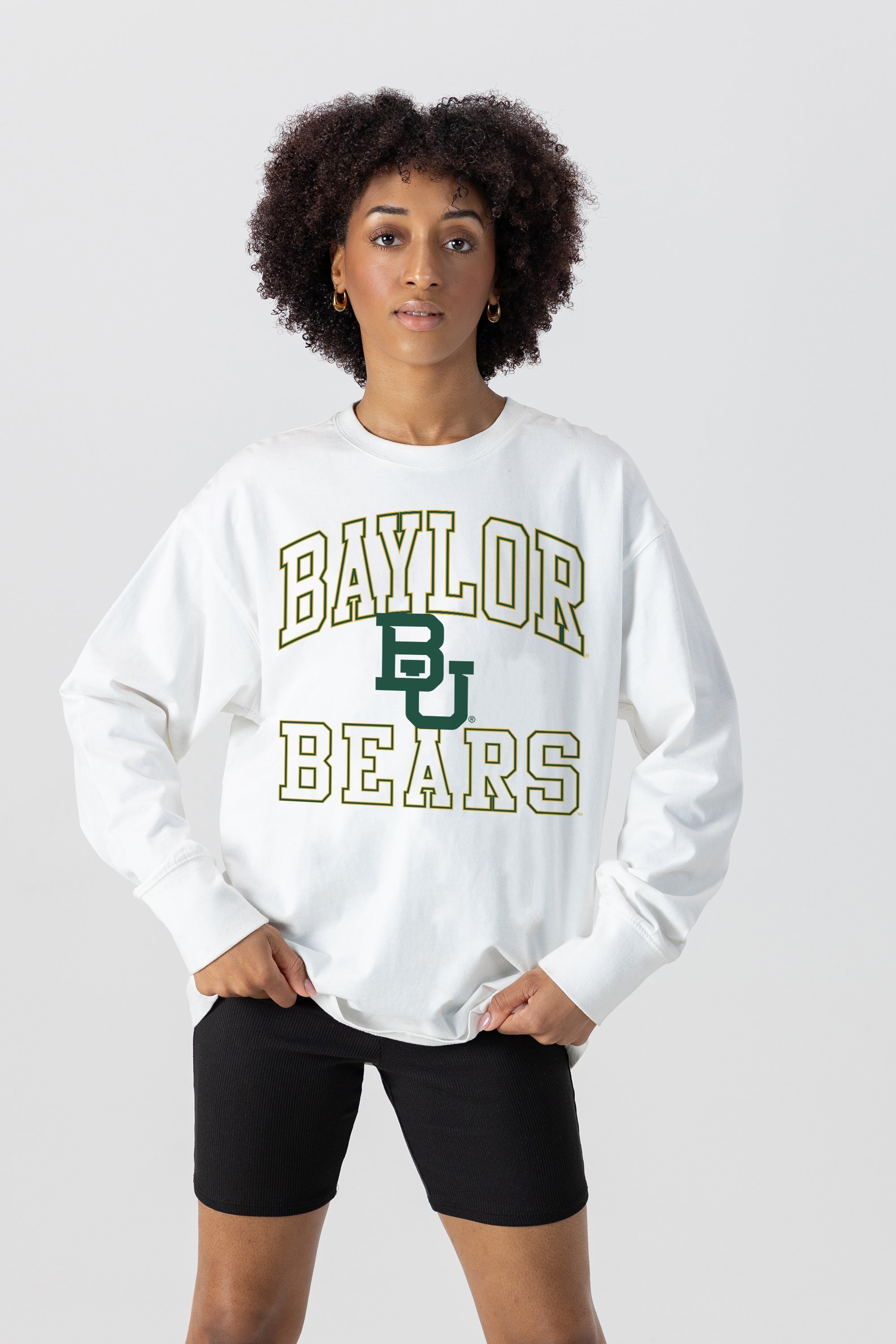 BAYLOR BEARS MIND GAMES OVERSIZED MIDWEIGHT LONG SLEEVE TEE